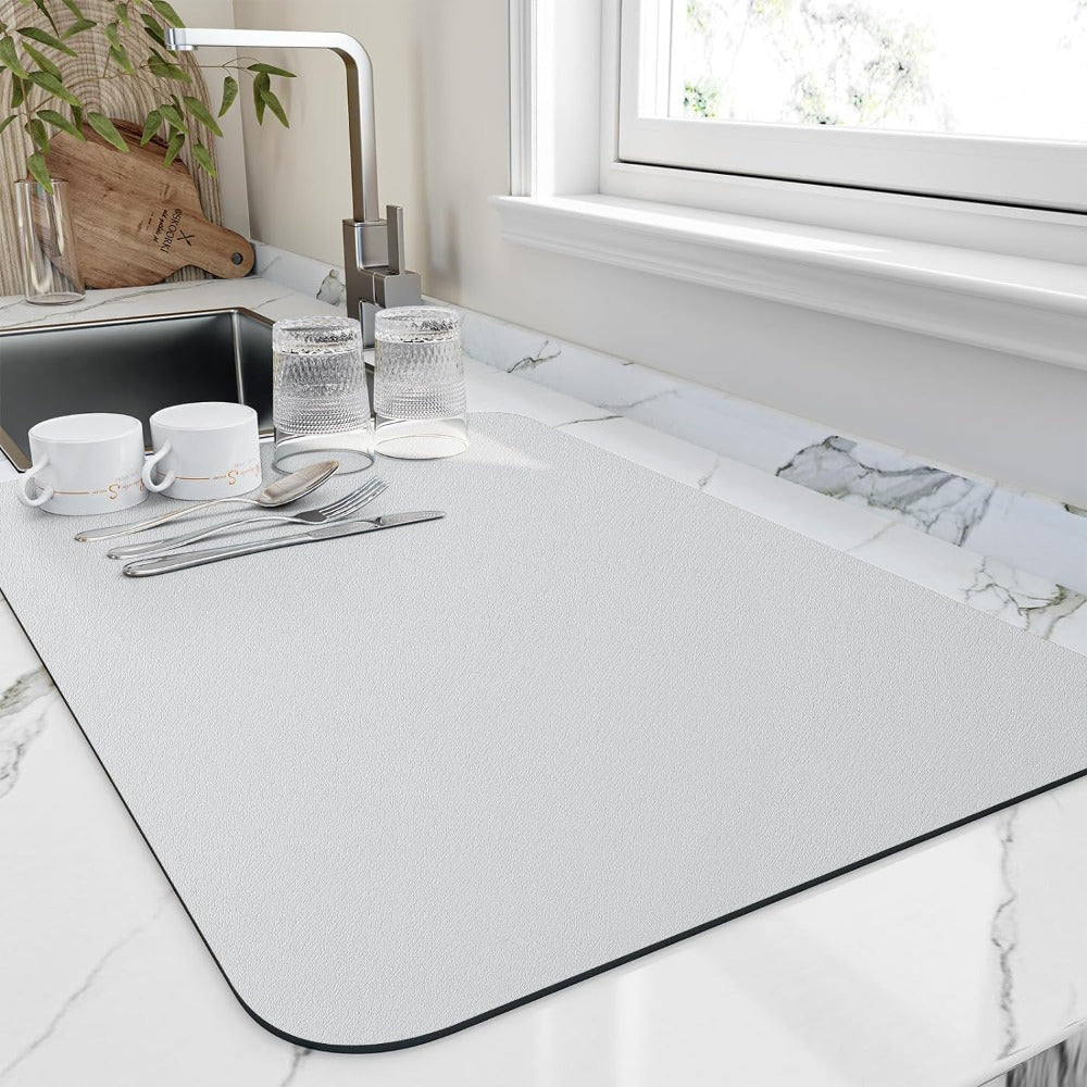 Hom & Ember – Elegant Quick - Drying Dish Mat for Effortless Kitchen Elegance - Hom & Ember