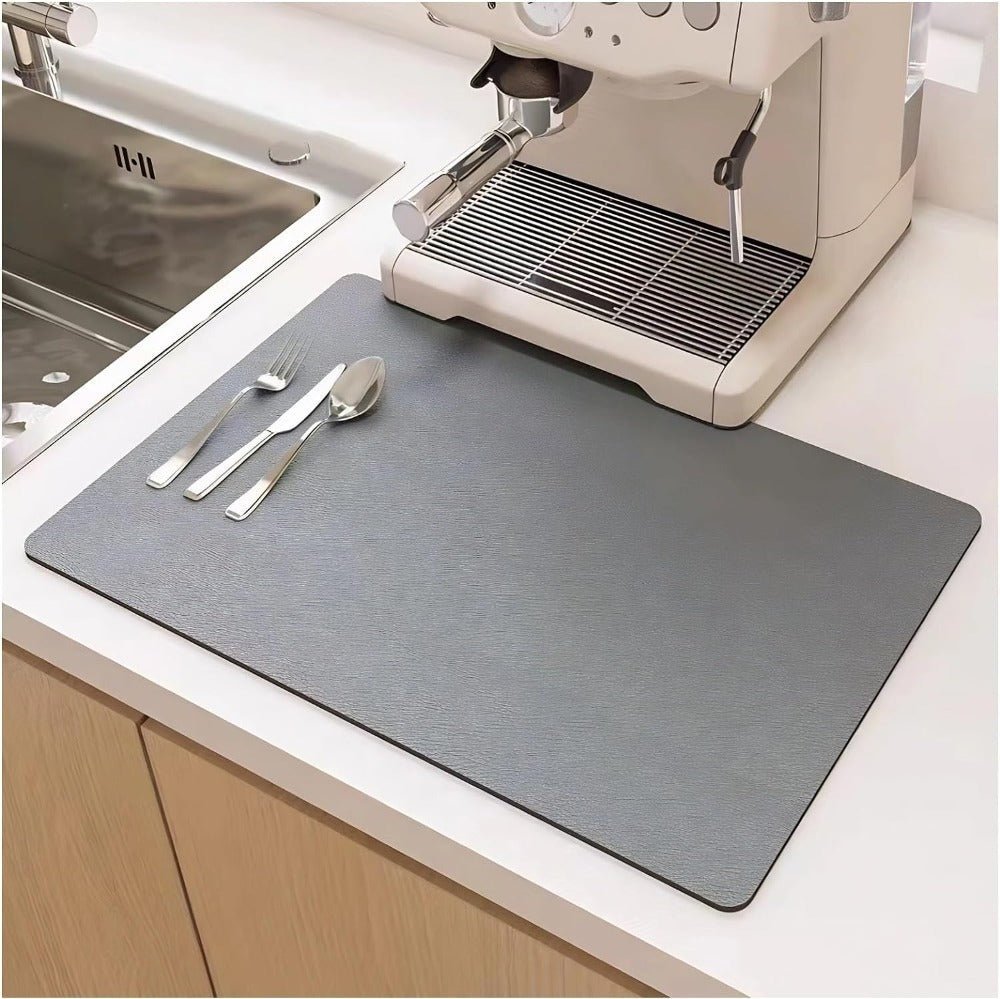 Hom & Ember – Elegant Quick - Drying Dish Mat for Effortless Kitchen Elegance - Hom & Ember