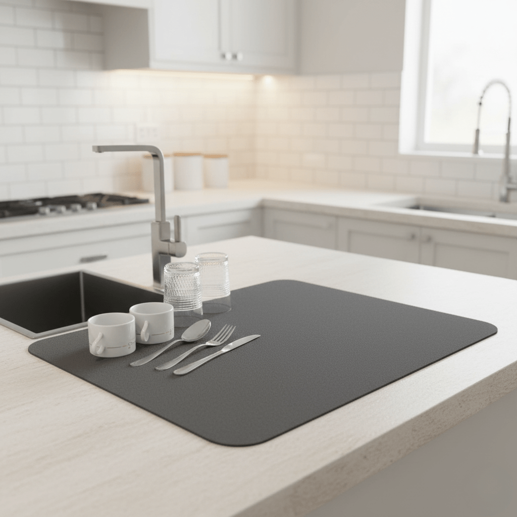 Hom & Ember – Elegant Quick - Drying Dish Mat for Effortless Kitchen Elegance - Hom & Ember