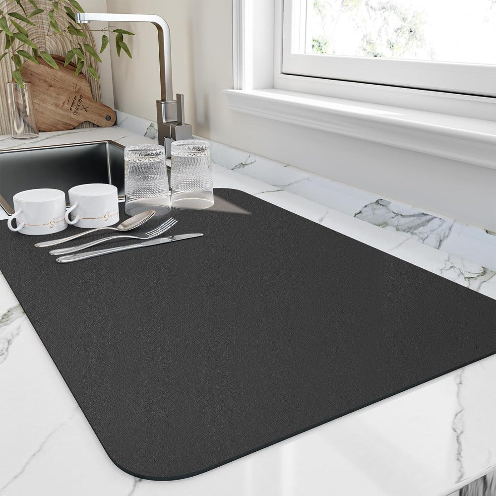Hom & Ember – Elegant Quick - Drying Dish Mat for Effortless Kitchen Elegance - Hom & Ember