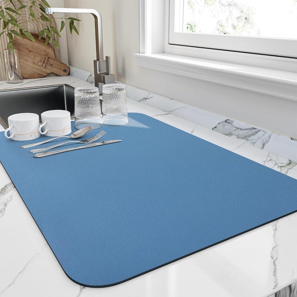 Hom & Ember – Elegant Quick - Drying Dish Mat for Effortless Kitchen Elegance - Hom & Ember