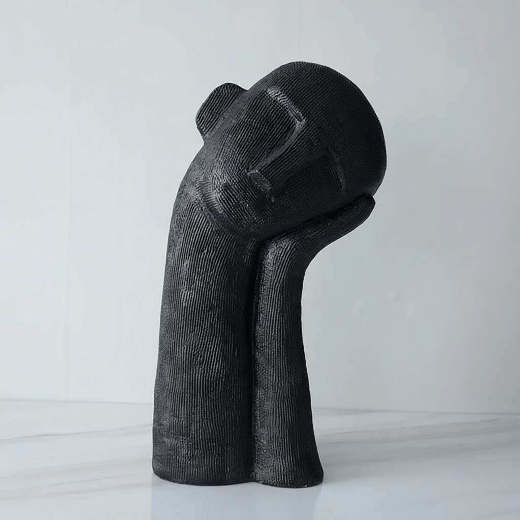 Hom & Ember – Elegant Resin Sculpture for Contemporary Spaces, Evoking Thoughtful Serenity - Hom & Ember