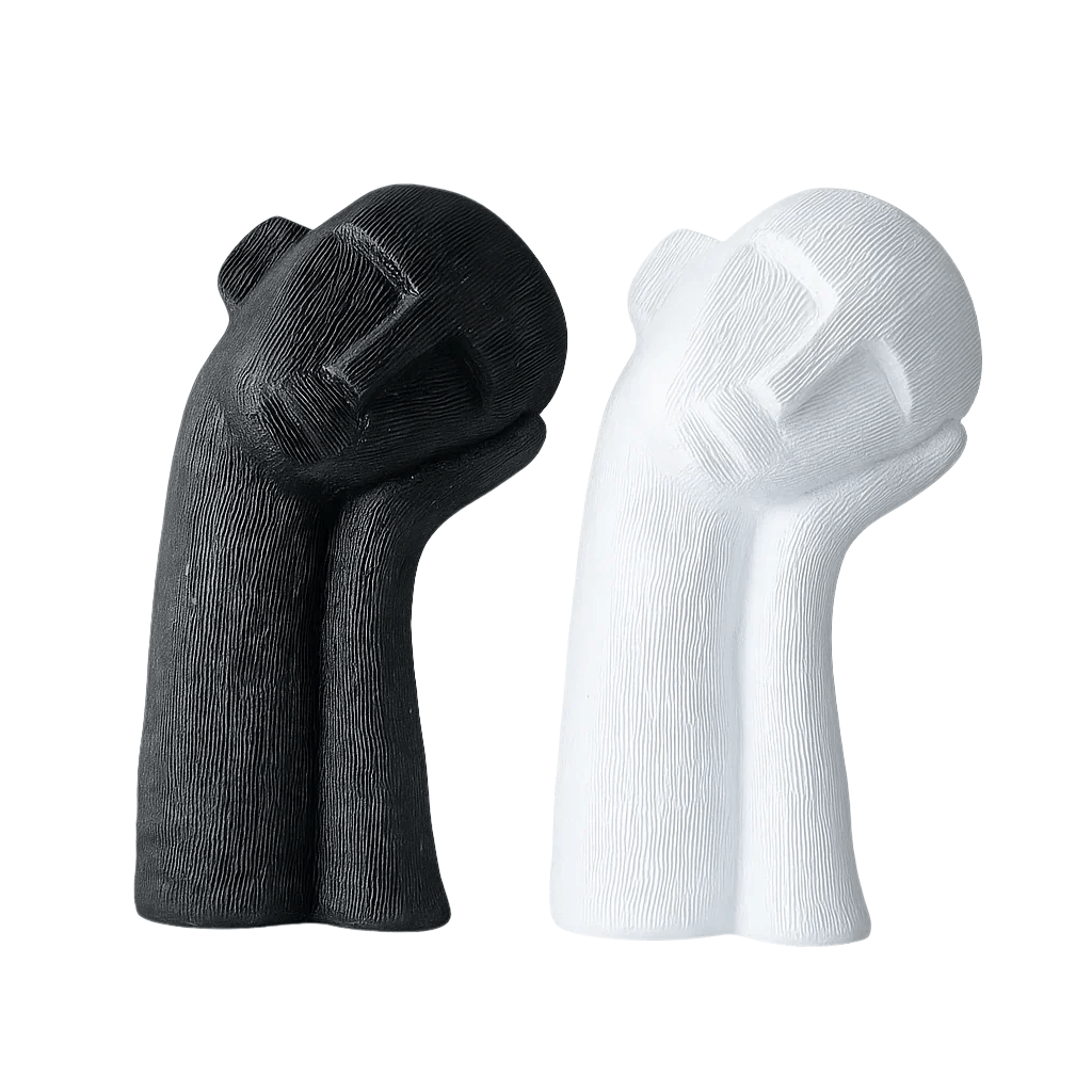 Hom & Ember – Elegant Resin Sculpture for Contemporary Spaces, Evoking Thoughtful Serenity - Hom & Ember