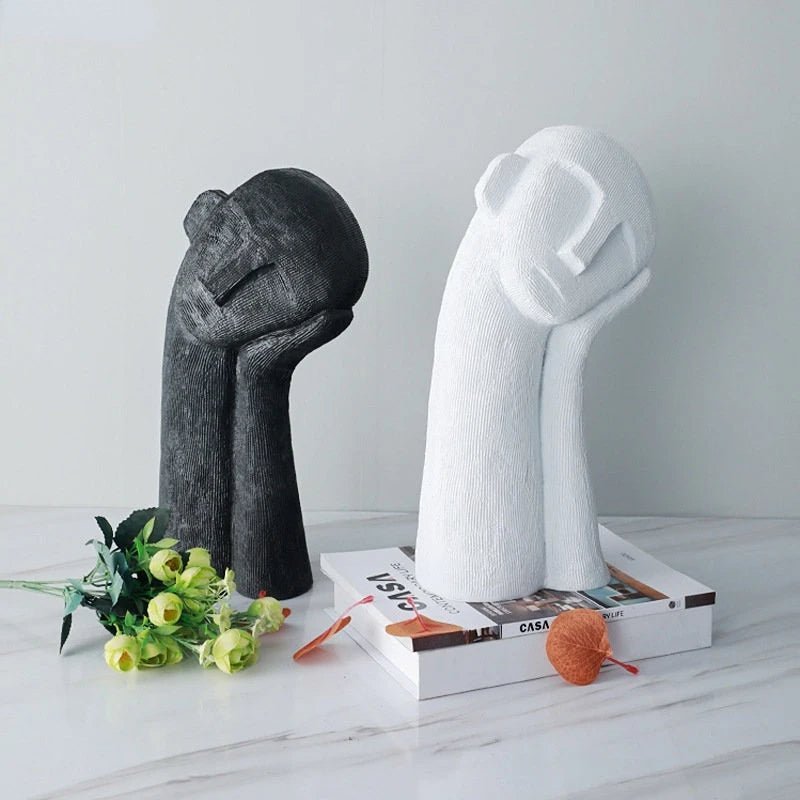 Hom & Ember – Elegant Resin Sculpture for Contemporary Spaces, Evoking Thoughtful Serenity - Hom & Ember