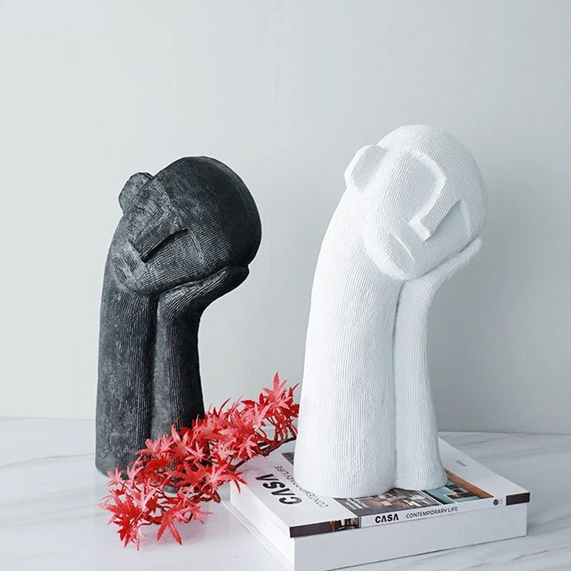 Hom & Ember – Elegant Resin Sculpture for Contemporary Spaces, Evoking Thoughtful Serenity - Hom & Ember