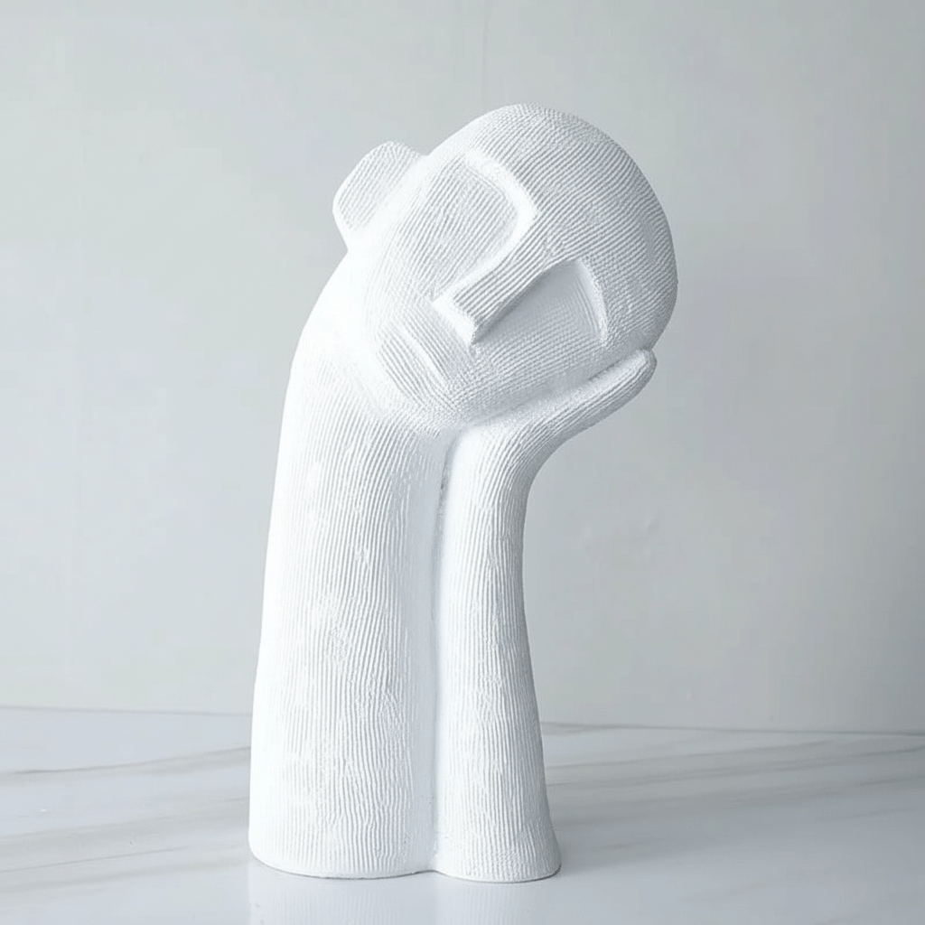 Hom & Ember – Elegant Resin Sculpture for Contemporary Spaces, Evoking Thoughtful Serenity - Hom & Ember