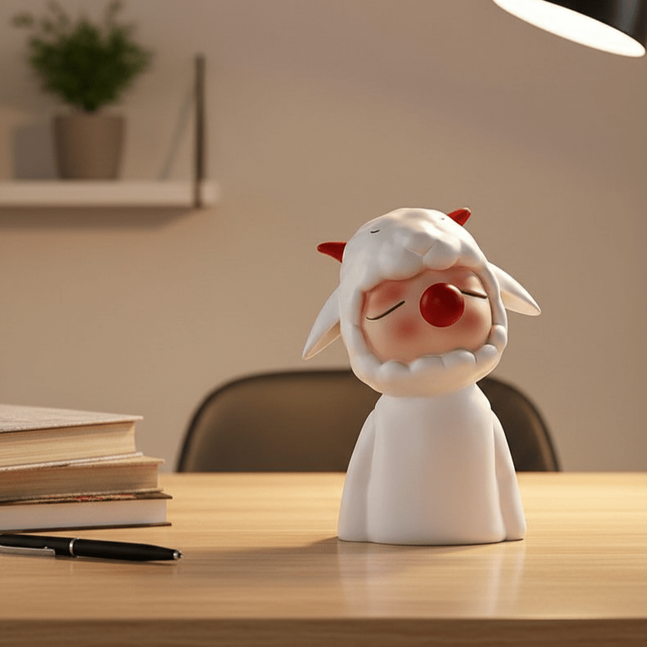 Hom & Ember – Elegant Resin Sheep Figurine for Contemporary Spaces with Timeless Charm - Hom & Ember