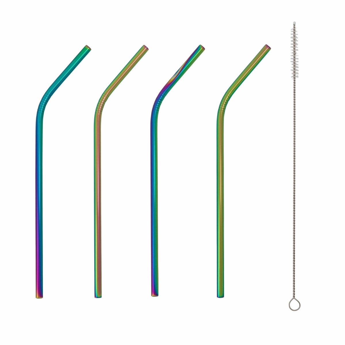 Hom & Ember – Elegant Reusable Stainless Steel Straws in Matte Finish for a Sophisticated Sip - Hom & Ember