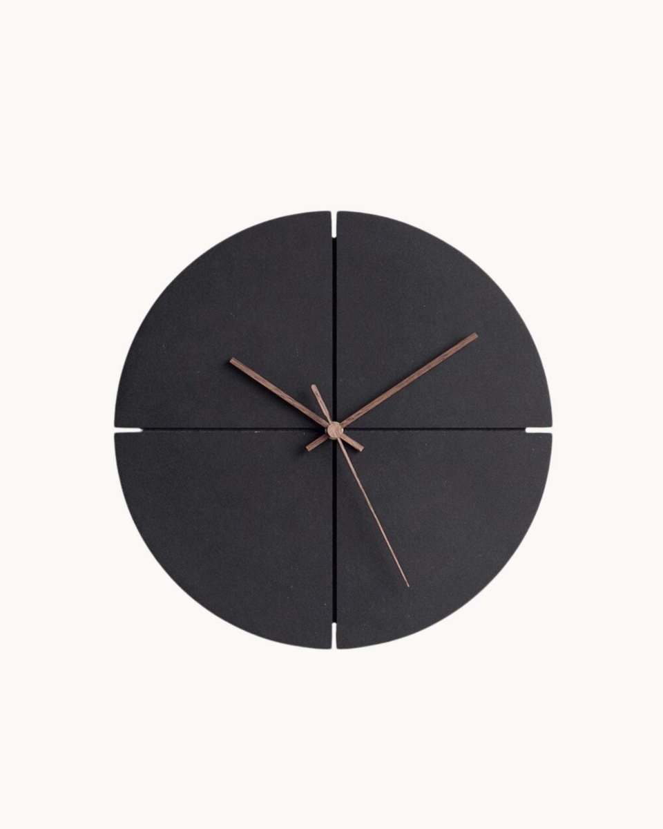Hom & Ember – Elegant Round Minimalist Face Wall Clock for a Calm and Stylish Space - Hom & Ember