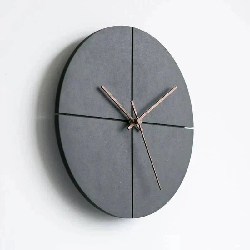 Hom & Ember – Elegant Round Minimalist Face Wall Clock for a Calm and Stylish Space - Hom & Ember