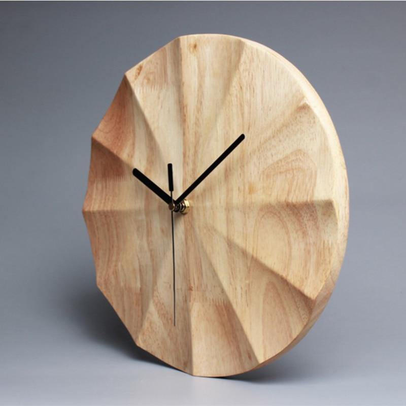 Hom & Ember – Elegant Scandinavian Timber Wall Clock for a Serene Ambiance with Minimalist Charm - Hom & Ember
