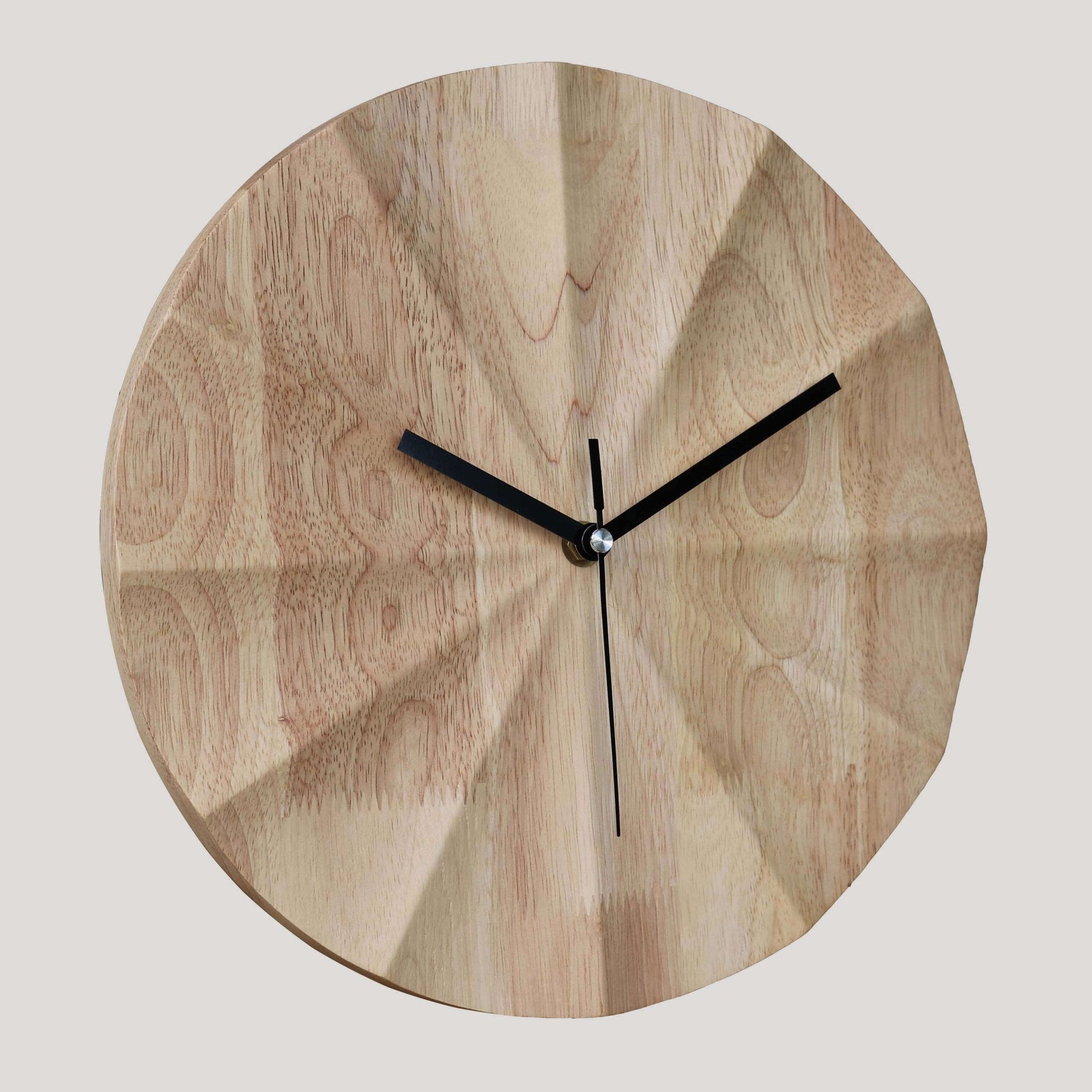 Hom & Ember – Elegant Scandinavian Timber Wall Clock for a Serene Ambiance with Minimalist Charm - Hom & Ember