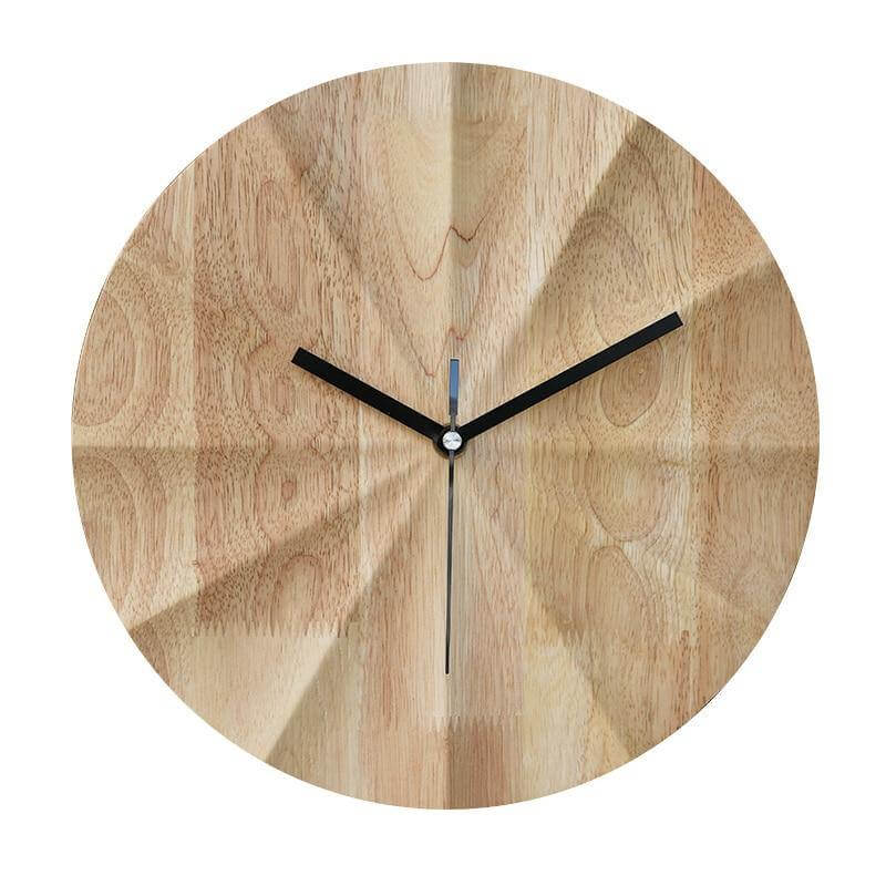 Hom & Ember – Elegant Scandinavian Timber Wall Clock for a Serene Ambiance with Minimalist Charm - Hom & Ember