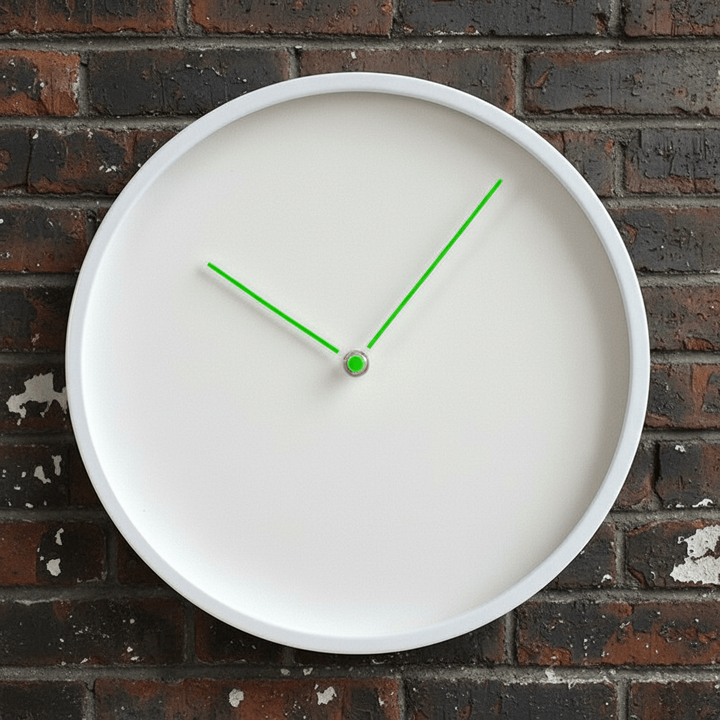 Hom & Ember – Elegant Scandinavian Wall Clock for Stylish and Modern Aesthetics - Hom & Ember
