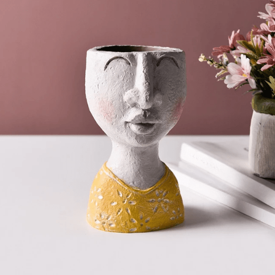 Hom & Ember – Elegant Sculptural Plant Pot for Stylish Interiors, Infusing Serene Ambiance - Hom & Ember