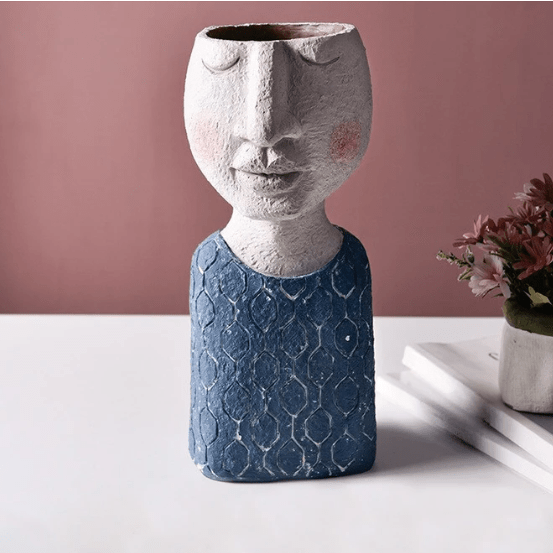 Hom & Ember – Elegant Sculptural Plant Pot for Stylish Interiors, Infusing Serene Ambiance - Hom & Ember