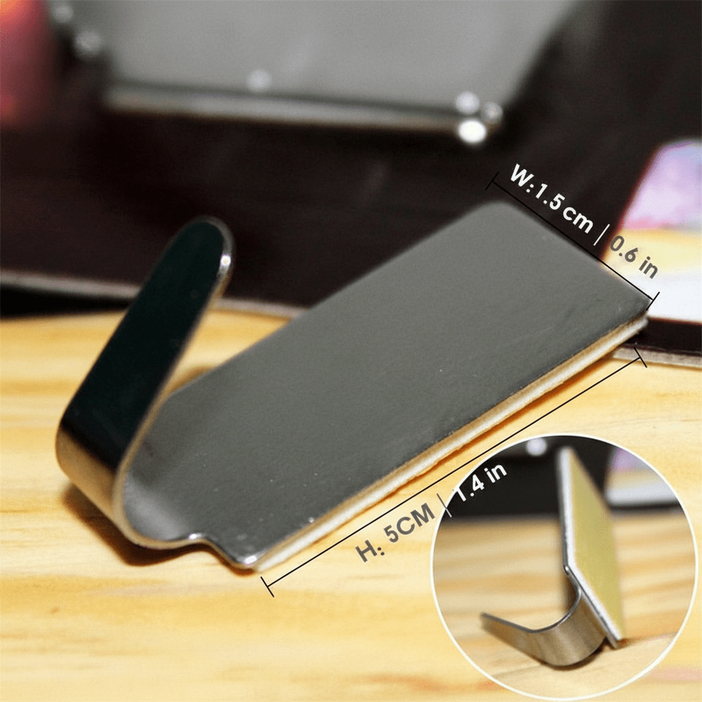 Hom & Ember – Elegant Self - Adhesive Stainless Steel Hooks for Organised Spaces and Sleek Modern Touch - Hom & Ember