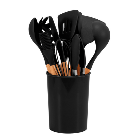 Hom & Ember – Elegant Silicone Utensil Set for Modern Kitchens for a Stylish Culinary Experience - Hom & Ember