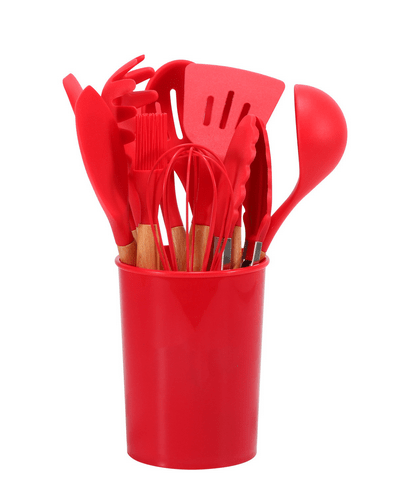 Hom & Ember – Elegant Silicone Utensil Set for Modern Kitchens for a Stylish Culinary Experience - Hom & Ember