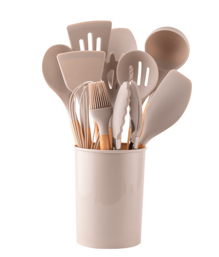Hom & Ember – Elegant Silicone Utensil Set for Modern Kitchens for a Stylish Culinary Experience - Hom & Ember