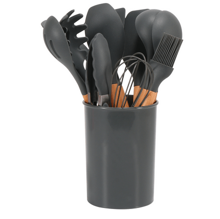 Hom & Ember – Elegant Silicone Utensil Set for Modern Kitchens for a Stylish Culinary Experience - Hom & Ember