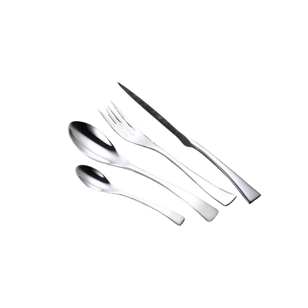 Hom & Ember – Elegant Silver Stainless Steel Cutlery Set for a Timeless Dining Experience - Hom & Ember