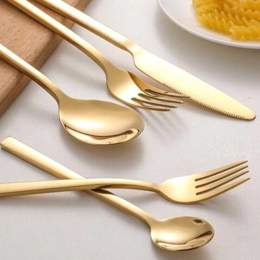 Hom & Ember – Elegant Stainless Steel Cutlery Set for a Sophisticated Dining Experience - Hom & Ember