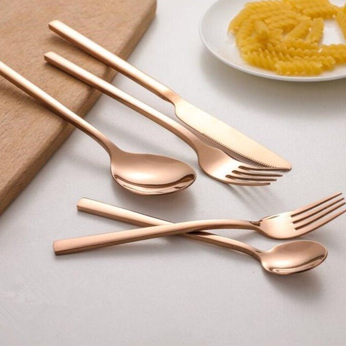 Hom & Ember – Elegant Stainless Steel Cutlery Set for a Sophisticated Dining Experience - Hom & Ember