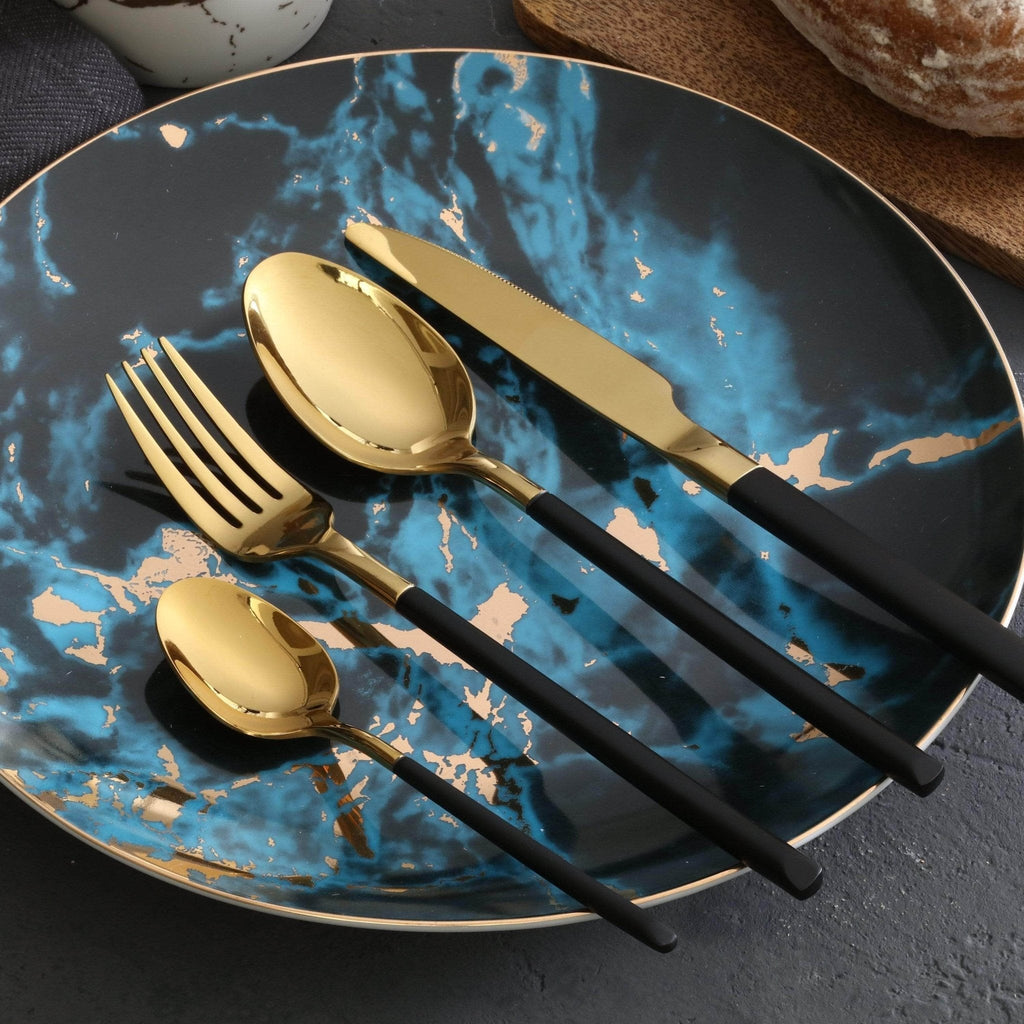 Hom & Ember – Elegant Stainless Steel Cutlery Set for a Timeless Dining Experience - Hom & Ember