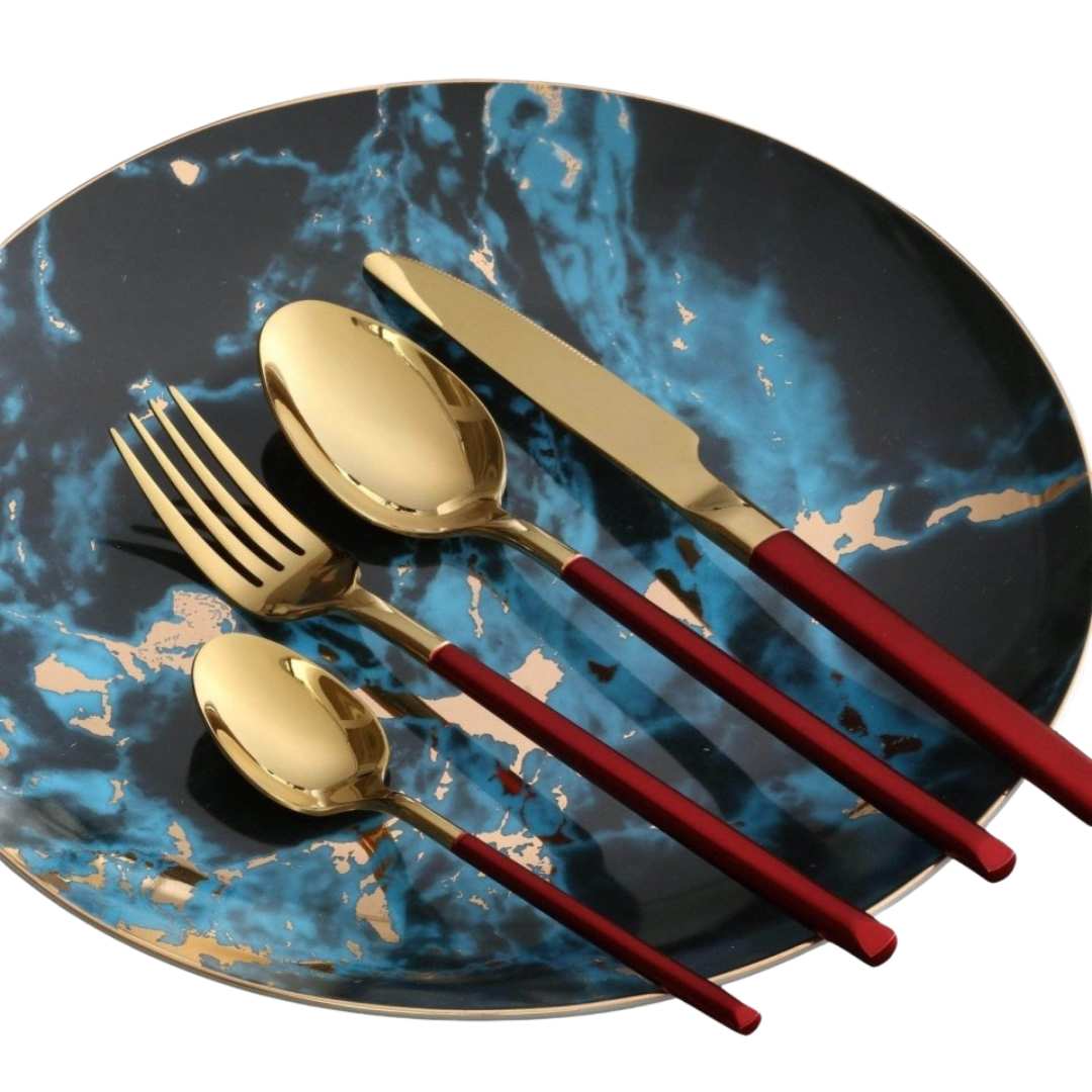 Hom & Ember – Elegant Stainless Steel Cutlery Set for a Timeless Dining Experience - Hom & Ember