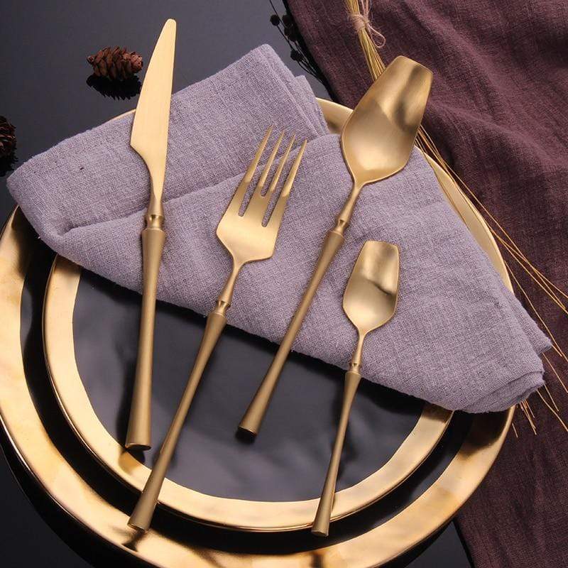 Hom & Ember – Elegant Stainless Steel Cutlery Set for a Touch of Sophistication - Hom & Ember