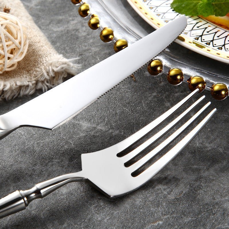 Hom & Ember – Elegant Stainless Steel Cutlery Set for Sophisticated Dining Experiences - Hom & Ember
