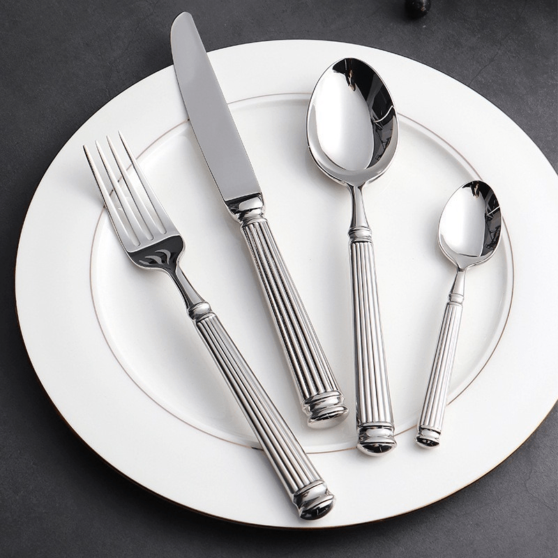 Hom & Ember – Elegant Stainless Steel Cutlery Set with Sleek Design for a Sophisticated Dining Experience - Hom & Ember