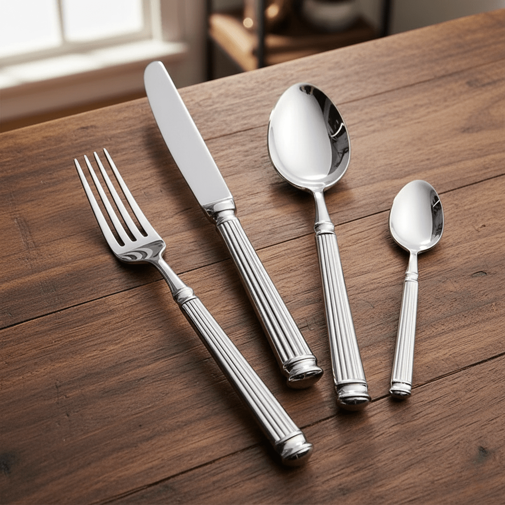 Hom & Ember – Elegant Stainless Steel Cutlery Set with Sleek Design for a Sophisticated Dining Experience - Hom & Ember