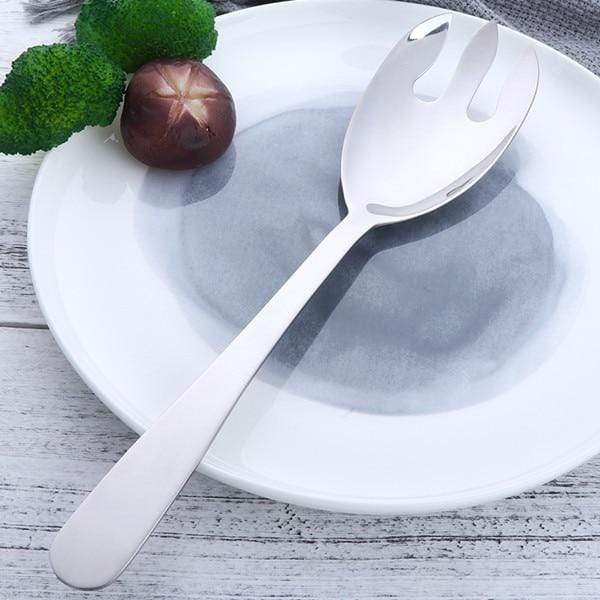 Hom & Ember – Elegant Stainless Steel Serving Spoon and Fork Set for a Sophisticated Dining Experience - Hom & Ember