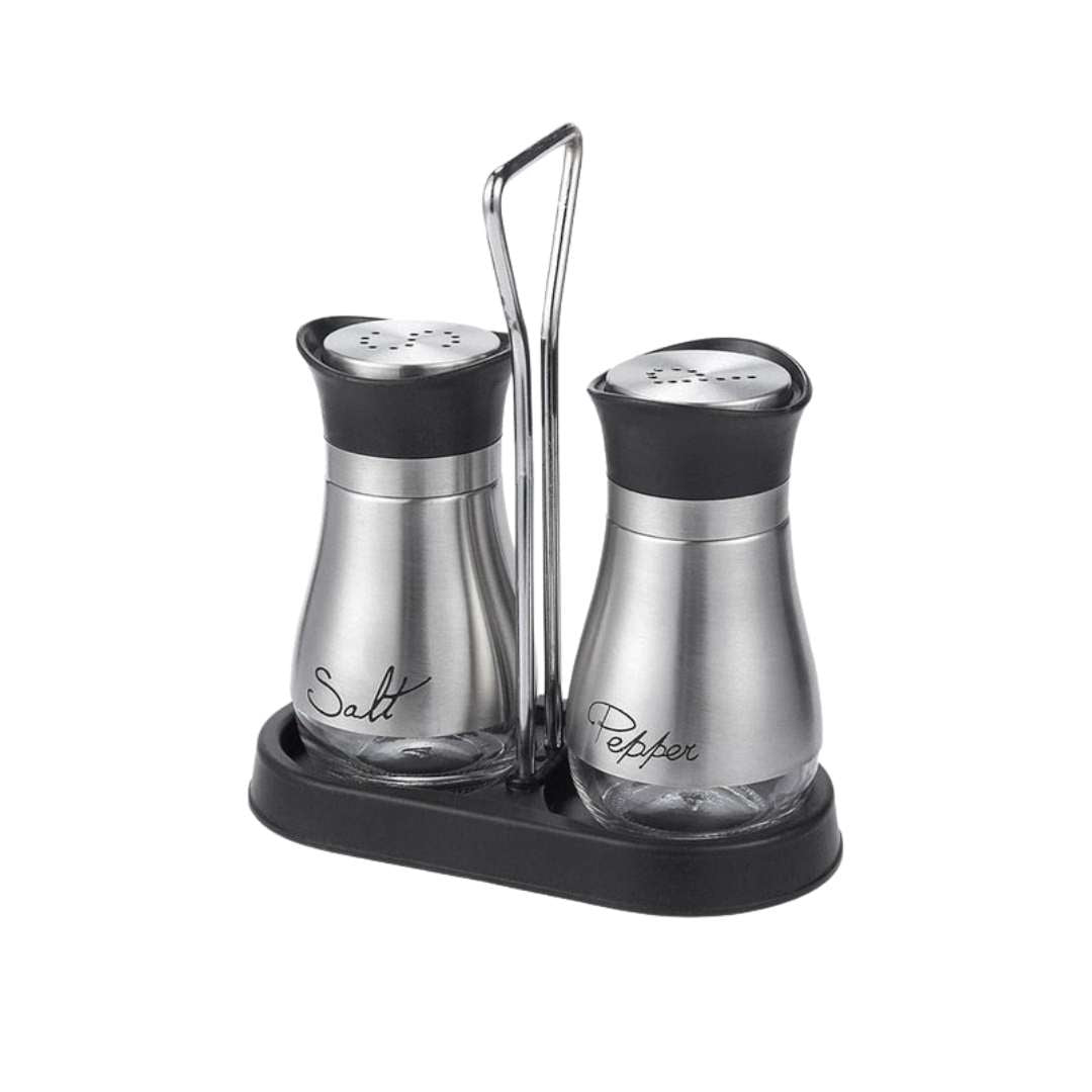 Hom & Ember – Elegant Stainless Steel Shaker Duo for a Chic Dining Experience - Hom & Ember