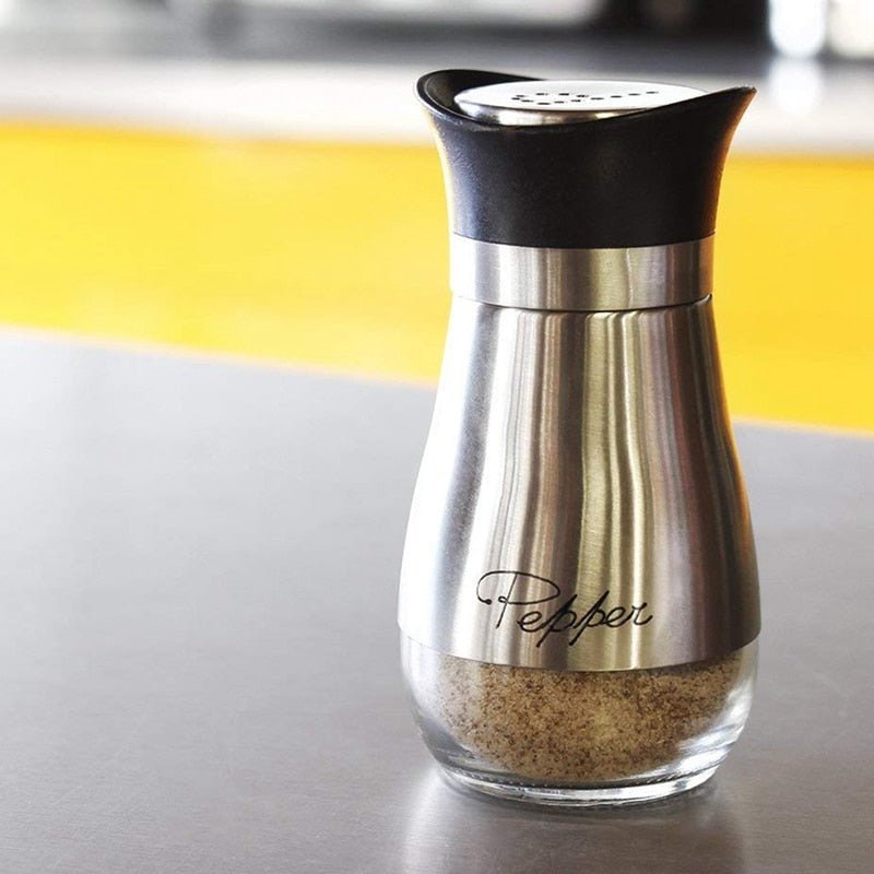 Hom & Ember – Elegant Stainless Steel Shaker Duo for a Chic Dining Experience - Hom & Ember
