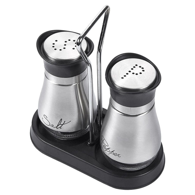 Hom & Ember – Elegant Stainless Steel Shaker Duo for a Chic Dining Experience - Hom & Ember