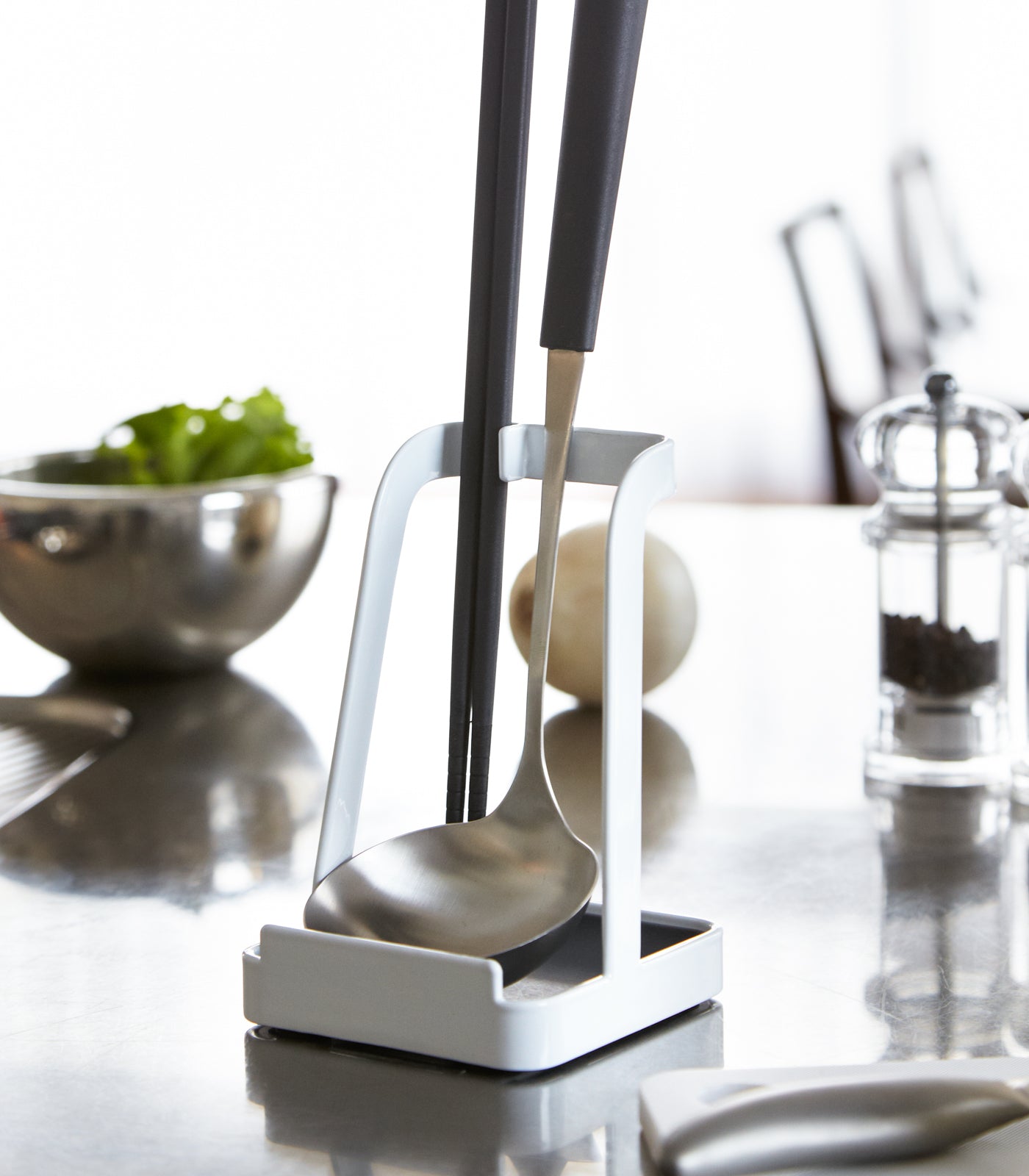 Hom & Ember – Elegant Steel Lid and Ladle Holder for a Chic Kitchen Aesthetic - Hom & Ember