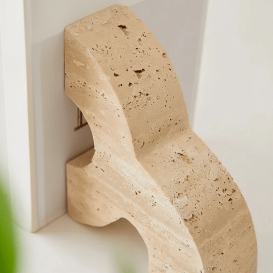 Hom & Ember – Elegant Travertine Bookends for a Stylish Modern Functionality with Timeless Charm - Hom & Ember
