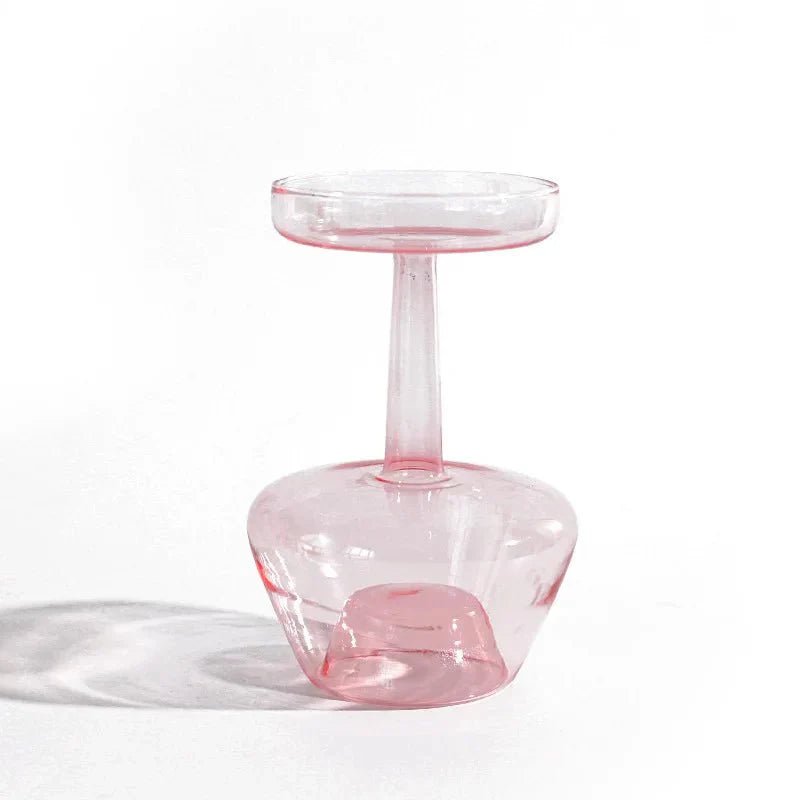 Hom & Ember – Elegant Vintage Glass Flower Vase for a Stylish and Aesthetic Display - Hom & Ember