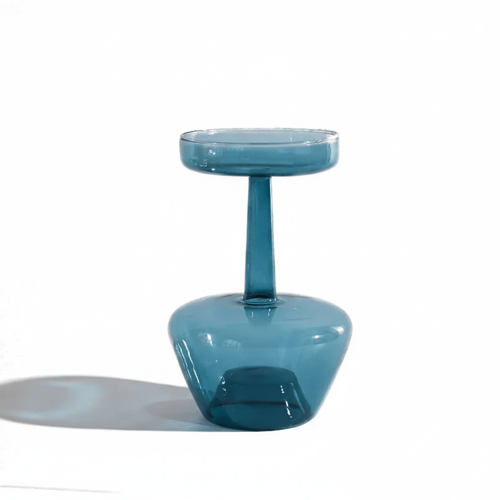 Hom & Ember – Elegant Vintage Glass Flower Vase for a Stylish and Aesthetic Display - Hom & Ember