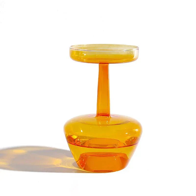Hom & Ember – Elegant Vintage Glass Flower Vase for a Stylish and Aesthetic Display - Hom & Ember