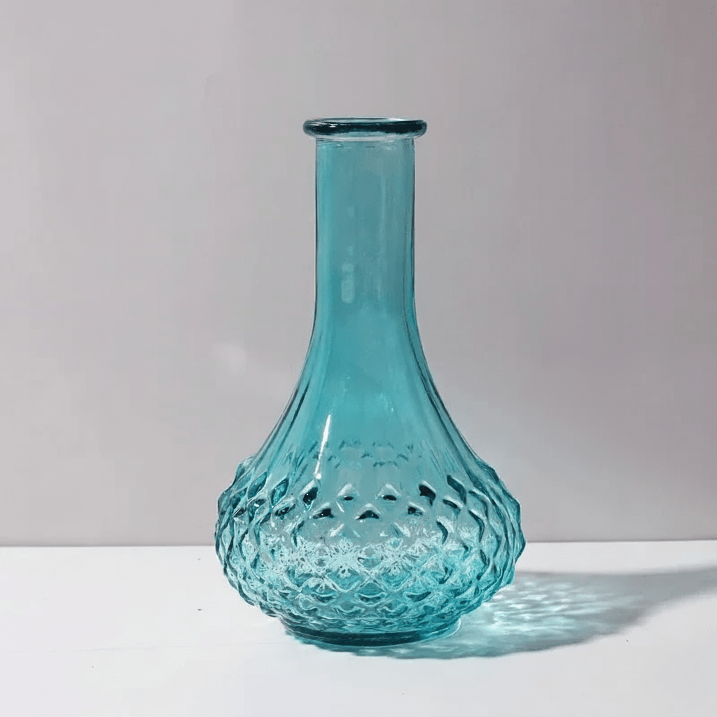 Hom & Ember – Elegant Vintage Glass Flower Vase for a Stylish and Aesthetic Display - Hom & Ember