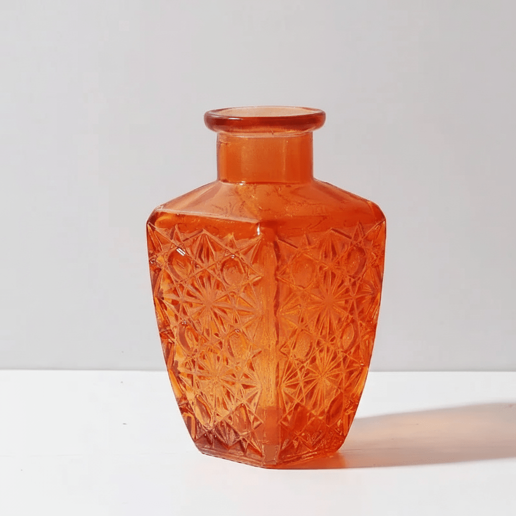 Hom & Ember – Elegant Vintage Glass Flower Vase for a Stylish and Aesthetic Display - Hom & Ember