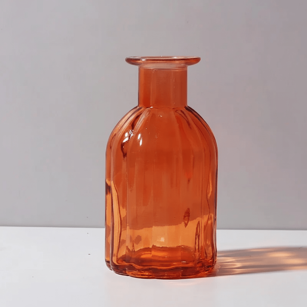 Hom & Ember – Elegant Vintage Glass Flower Vase for a Stylish and Aesthetic Display - Hom & Ember