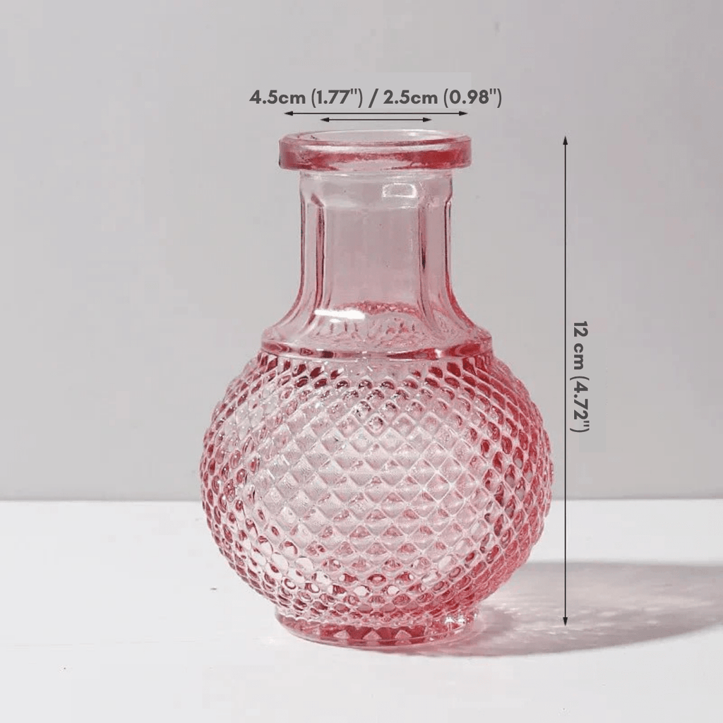 Hom & Ember – Elegant Vintage Glass Flower Vase for a Stylish and Aesthetic Display - Hom & Ember