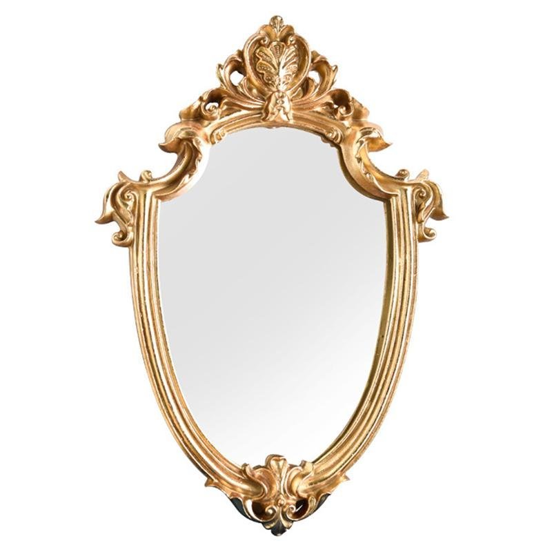 Hom & Ember – Elegant Vintage - Style Gold Decorative Mirror for a Timeless Ambiance - Hom & Ember