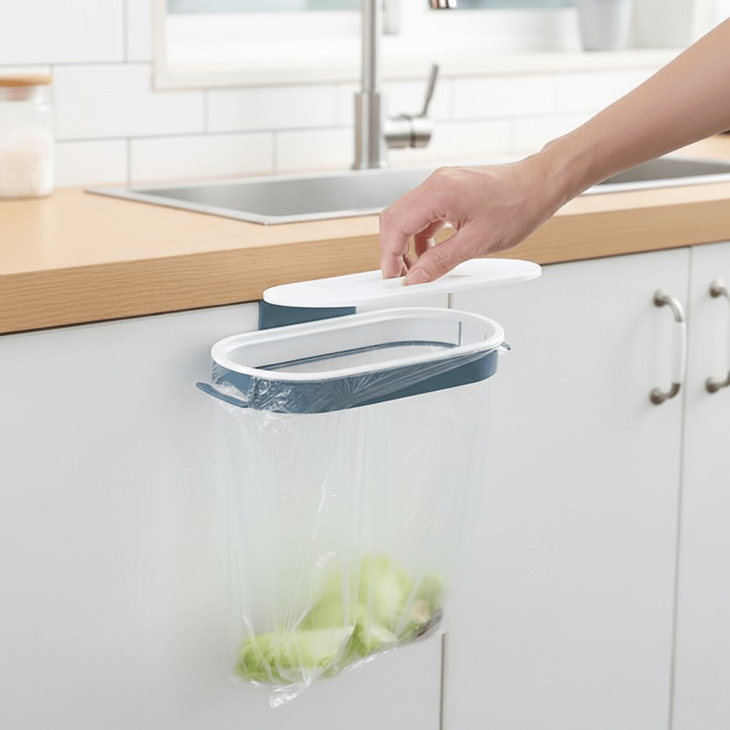 Hom & Ember – Elegant Wall - Mounted Kitchen Bin Lid for a Stylish and Neat Counter Spaces - Hom & Ember