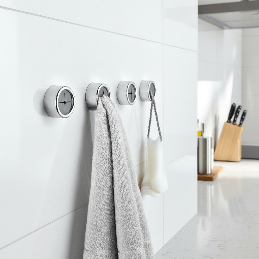 Hom & Ember – Elegant Wall - Mounted Towel Holders for Stylish Kitchen Spaces with Timeless Charm - Hom & Ember